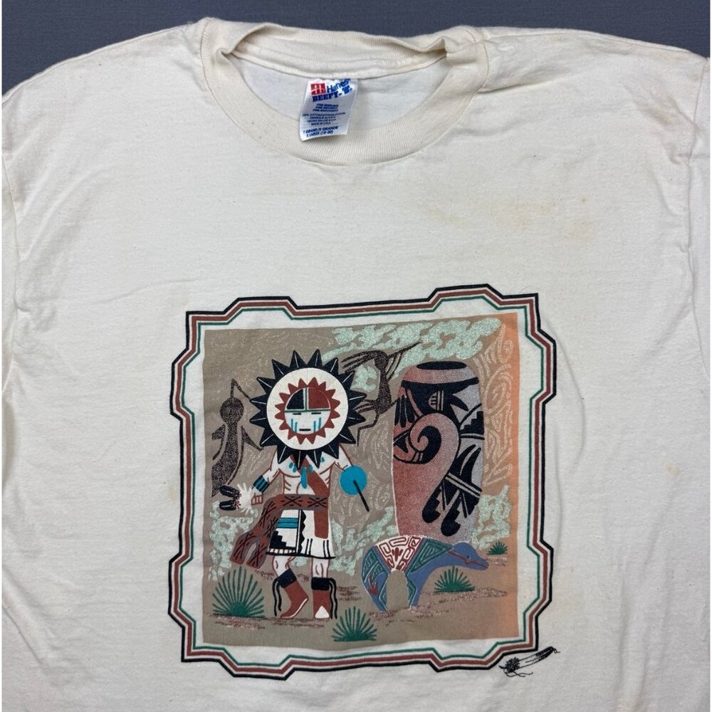 Vintage Keith Silversmith Navajo Sand Paintings Single Stitch T-Shirt Medium